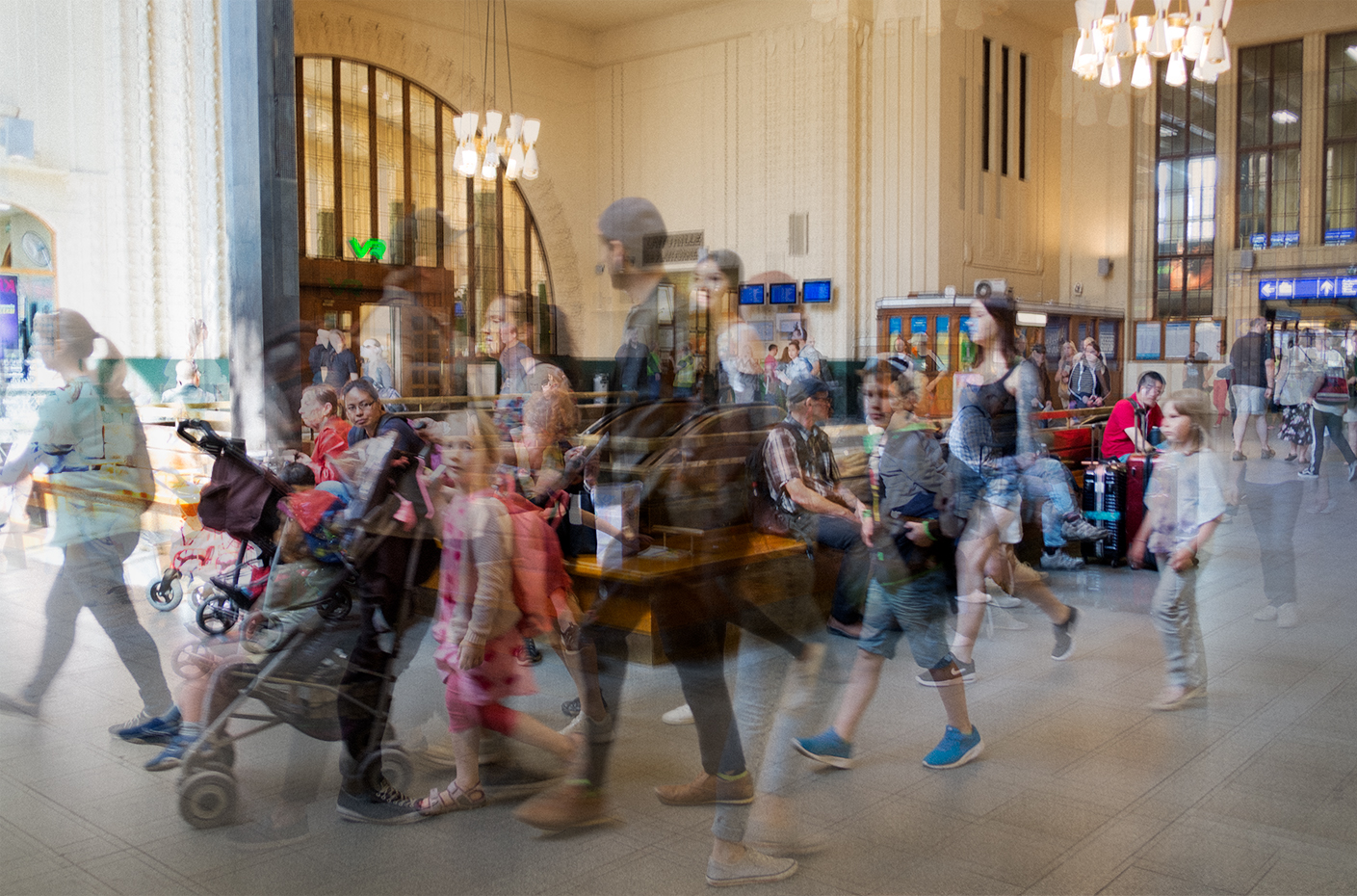 Inside Helsinki Train Station